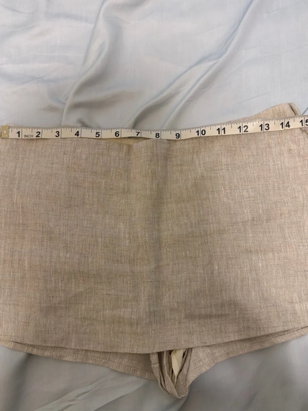 Reformation Neutral Linen Mia skort